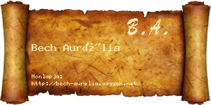 Bech Aurélia névjegykártya